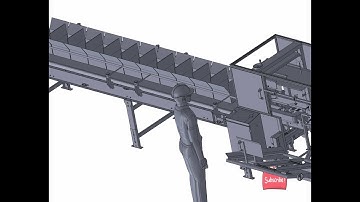 Bottle carton packaging line-industrial 3D model : machine-world.net P417