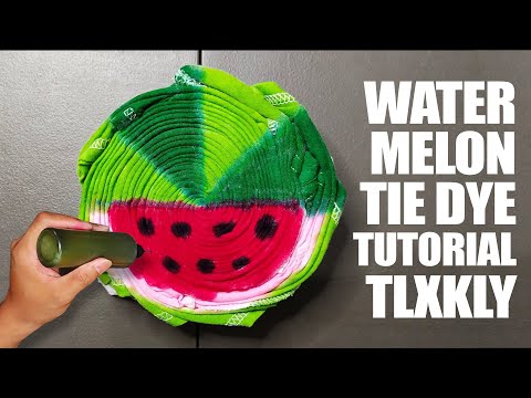Watermelon Tie Dye Tutorial by Tali at Kulay