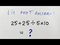 Only 1 in 5 Can Solve This Equation! Most People Get This Math Problem Wrong!