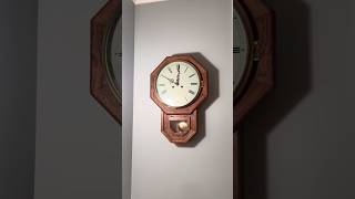 Sentimental Mason & Sullivan Regulator Schoolhouse Clock, 8 Day Hermle Movement, #oldclock #coocoo