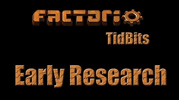 Factorio Tidbits - Early Research