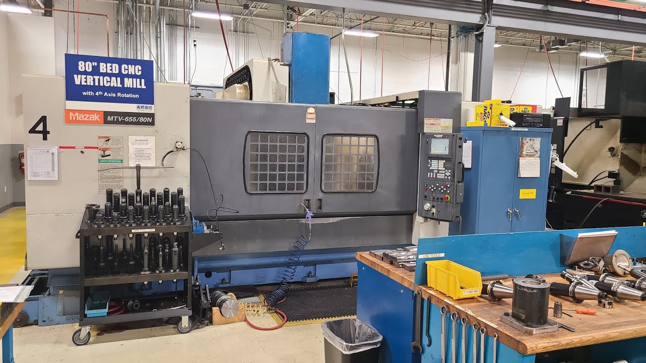 Mazak MTV 655 80N with 4th axis, Prime Machinery 516-922-7977