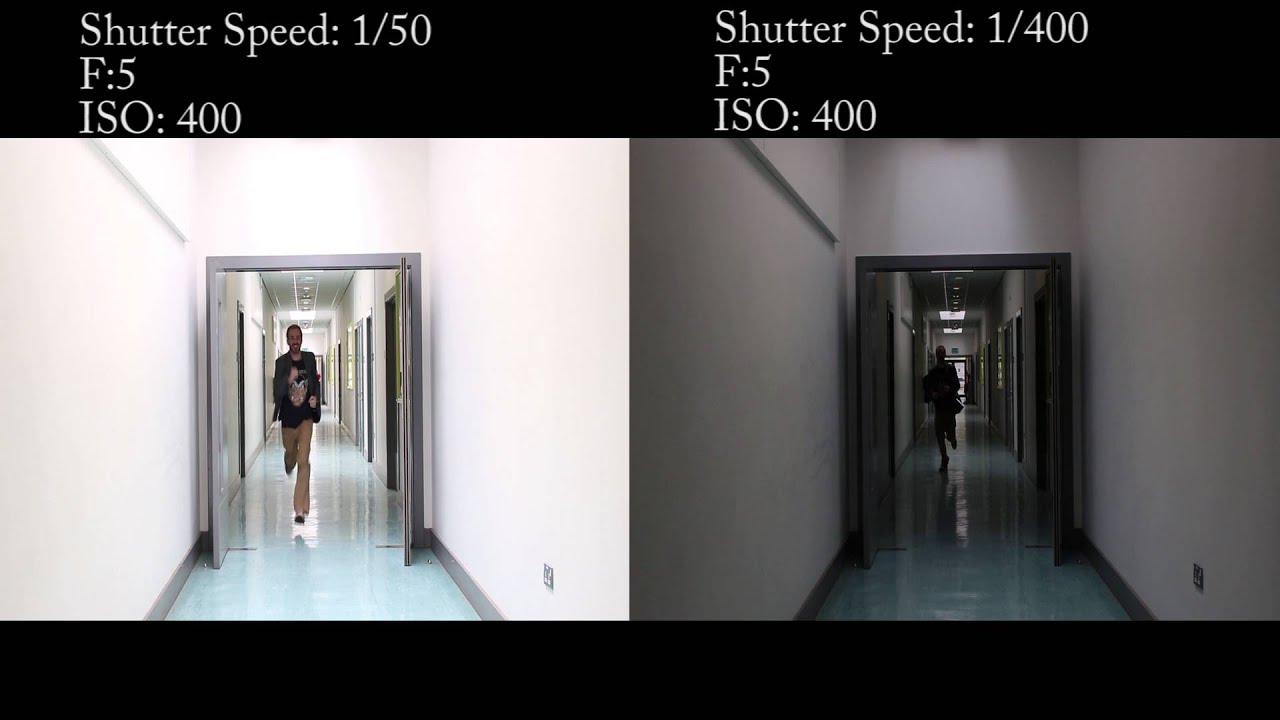 Digital Video Production- Shutter Speed Examples