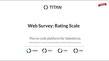 Smart Surveys for Salesforce/ Set up a Rating Scale Question in Titan!