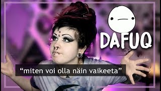 Ei menny joo ihan putkeen tän miun 'perus' goottimeikin vääntäminen...