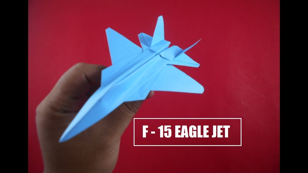 How To Make Paper Airplane - Best Paper Plane Origami Jet Fighter Is