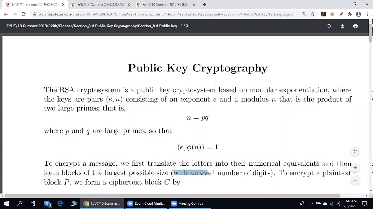 Number Theory - Public Key Cryptography - YouTube