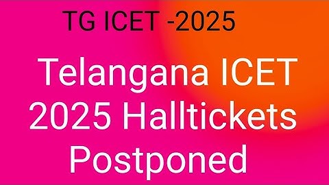 TG ICET 2025 ||TG ICET 2025 Hallticket Download Link|| TS ICET Hallticket|| Telangana icet