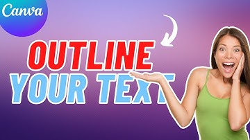 Add White Outline to Text in Canva | Canva Tutorial