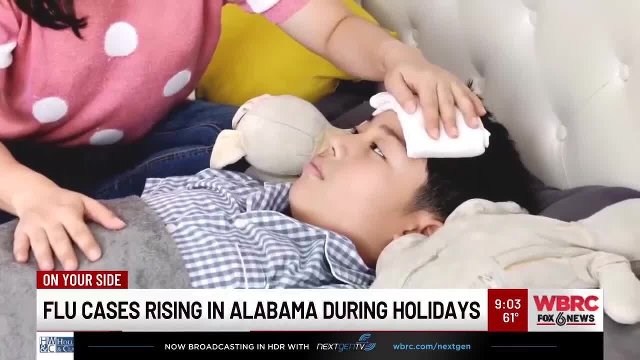 Flu cases rising in Alabama during holidays - YouTube