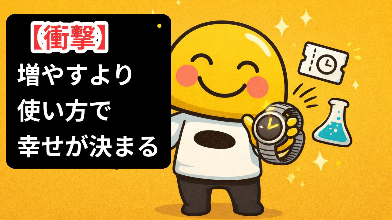 【衝撃】お金は増やすより「減らし方」で幸せが決まる｜使い方の3原則