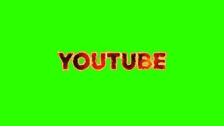 Youtube on Fire #1 / Green Screen - Chroma Key