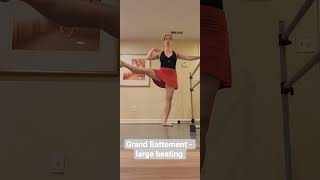 Grand Battement #adultballetbeginner d #dance #ballet