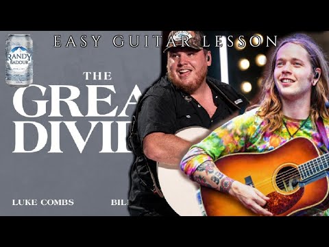 Luke Combs Billy Strings The Great Divide Easy Guitar Lesson 4 Chords Quick Tutorial