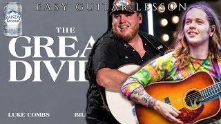 Luke Combs Billy Strings The Great Divide Easy Guitar Lesson 4 Chords Quick Tutorial