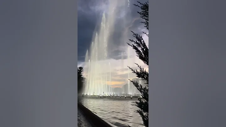 Longwood Gardens fountains extravaganza during sun...