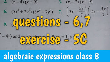 questions - 6,7 | exercise - 5C class 8th maths | S chand maths | composite maths | @NTRsolutions