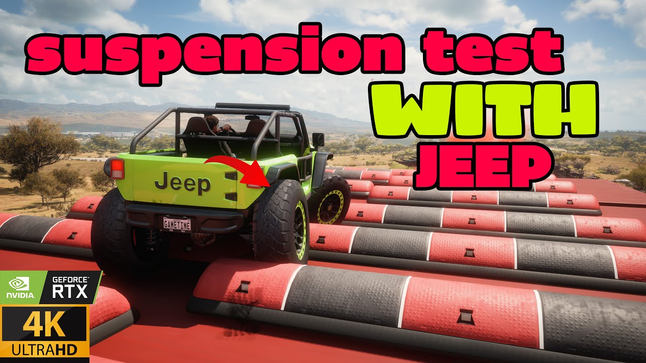 suspension test IN FORZA HORIZON 5 WITH JEEP 4K forzamotorsport8 