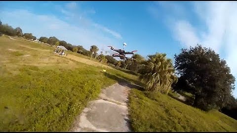 ZMR250 - First rate mode flight through the race course
