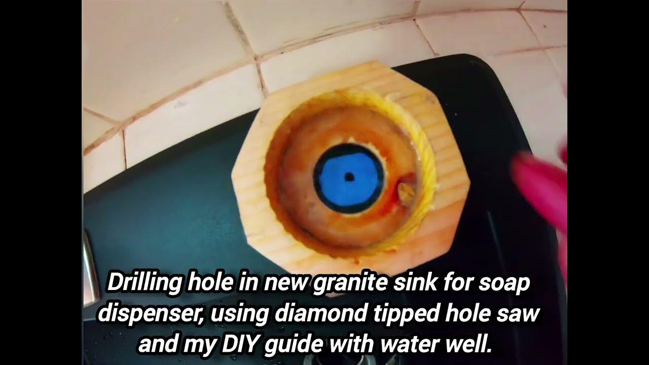 Great way to drill through granite with NO dust! YouTube