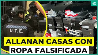 Allanan casas en centro de Santiago: Almacenaban ropa falsa