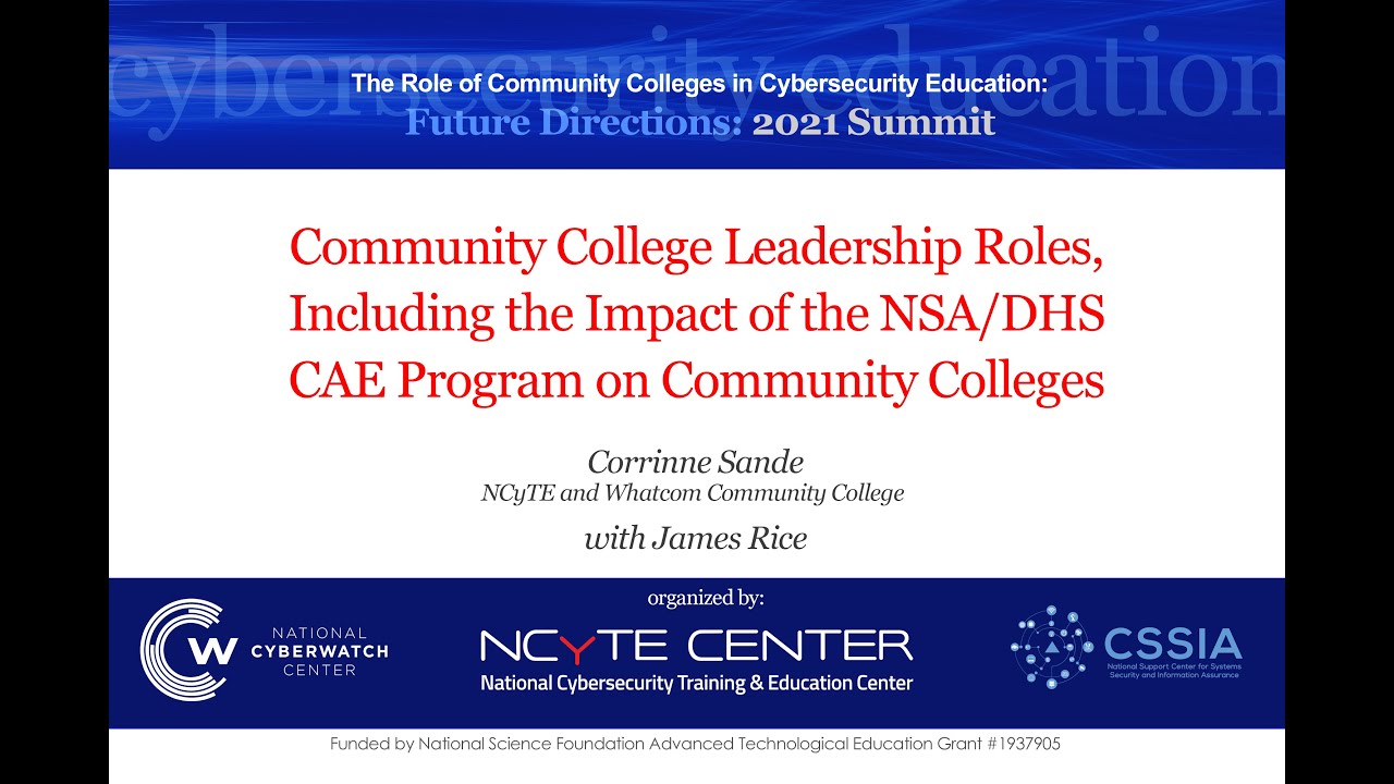 Nsa Cne Program Topic 3: Community College Leadership Roles Including the Impact of the ...