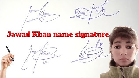 Jawad Khan name signature#jawad sign in wonderful style