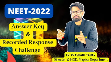 Answer Key & Recorded Response Challenge || NEET-2022 || NTA || Navodayan Academy