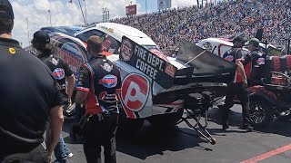 top fuel funny car Chris King route 66 raceway qualifying run