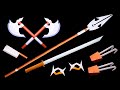 06 Origami Battle Ninja Sword/Spear/Axes/Claws/Knife