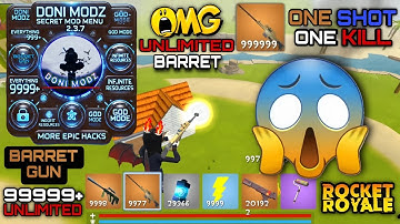 🔥DONI MODZ💯 [Mod Menu] Rocket Royale 🎮 | I Found  BARRETT Gun! 💥 INSANE Hacking!! 🚀 BESTHACK🔥😈