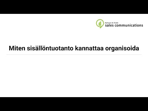 Video: Kuinka Organisoida Työsuojelupalvelu Yrityksessä