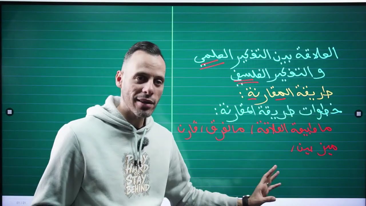 العلاقة بين التفكير الفلسفي و التفكير العلمي  | BAC2026 | مادة الفلسفة  مع الاستاذ بلال عالم