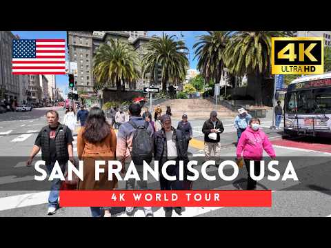 🇺🇸San Francisco, USA Walking Tour - 4K Downtown tour｜Jun 2026