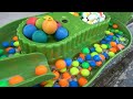 Marble Run Race ☆ 3 Bamboo Somen Water Slider