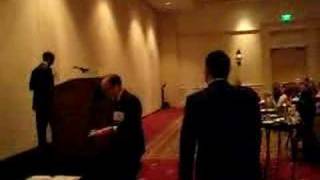 Award time at ASPO, Orlando,FL,  2008. Efrain Martinez, MD