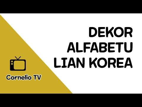 #Liankorea #alfabetu #subscribe    DECOR ALFABETU LIAN KOREA IHA UMA DEIT.