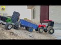 Diy john deere and swaraj 855 remote contract tractor model and trolley