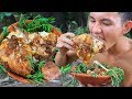 Primitive Technology: Cooking Red Fish in the Forest with Wilderness Recipes - Wilderness Food