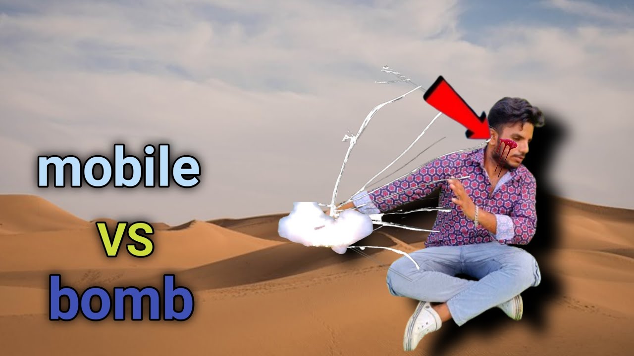 Bomb Mobile Mobile VS Bomb 💣📱 मोबाइल वीएस बॉम्ब लगतीं लगतीं बच गई (experiment video ...