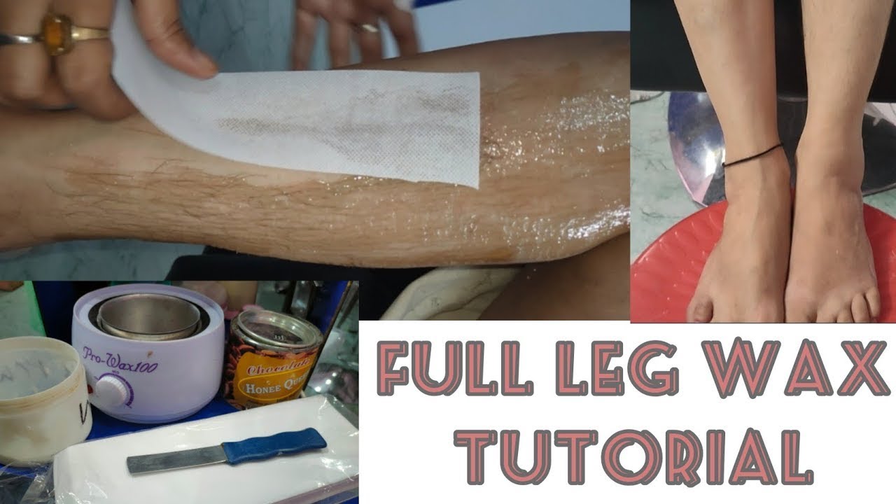 Legs Waxing Tutuorial , waxing kaise Kare YouTube