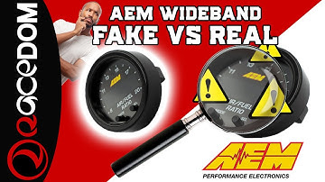 How to spot a fake #AEM #wideband  #AFR #motorsports @AEMpowerTVelectronics  @HolleyPerformance