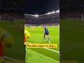 Ronaldo got angry on dog for ruining corner 😂😂