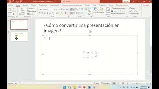 Creación y conversión de imágenes en Power Point