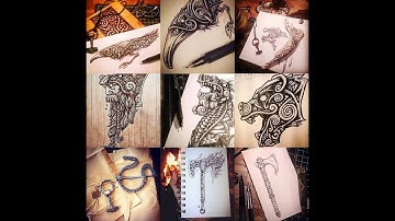 The art of Xander Kent-Redgrimrune music video introduction