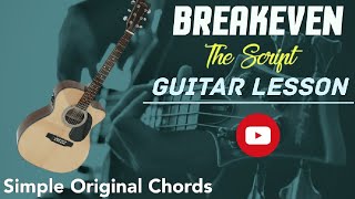 Breakeven | The Script | Guitar Chords