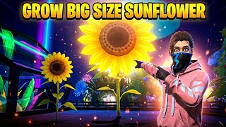 How I Made a GIANT Sunflower in Free Fire 🌻 (Free Trick) Free Garden map screenshot 4