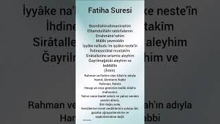 fatiha suresi