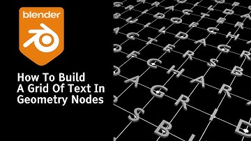 How To Build A Text Grid In Geometry Nodes