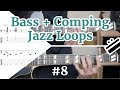 Bass  comping  jazz loops   8  chromatic ii v i em7 a7 ebm7 ab7 dm7 g7 c